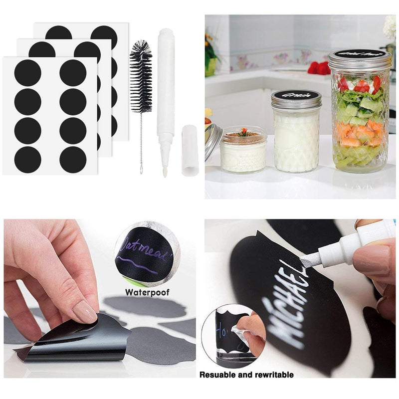 SPANLA 12 Pack Glass Mason Canning Jars With Regular Lids, Ideal for Jam, Jelly, Honey, Wedding Favors, Shower Favors, Baby Foods DIY Spice Jars - 4 OZ x 4, 8 OZ x 4, 12 OZ x 4 - Image 4